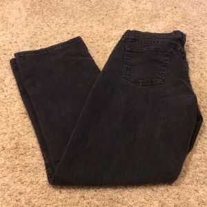 Lee’s Thrifted Dark Grey Women’s Jeans Size 8